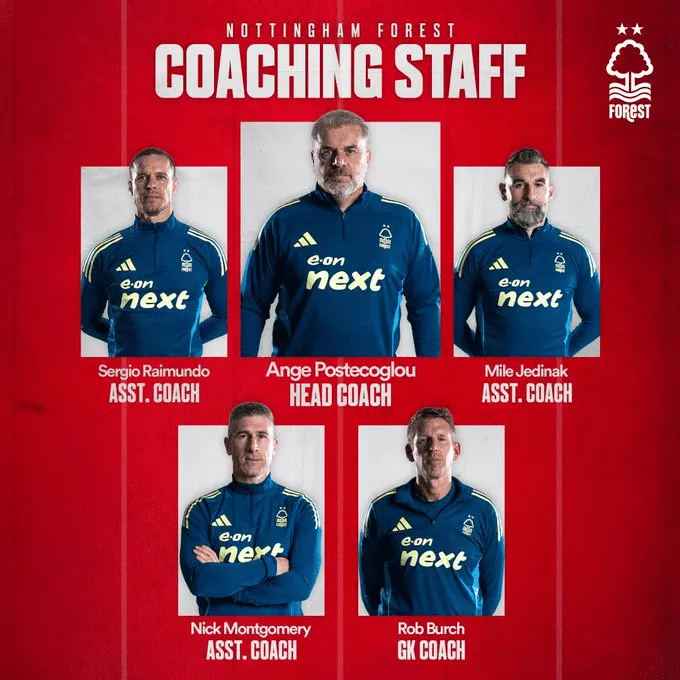 九游体育-诺丁汉森林官方：耶迪纳克等人成为澳波教练组成员